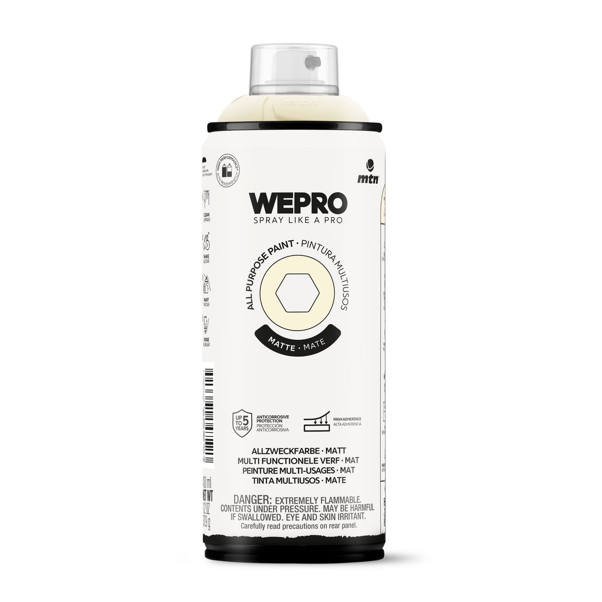 MTN - Pintura en Spray 0.4 l Mate Blanco