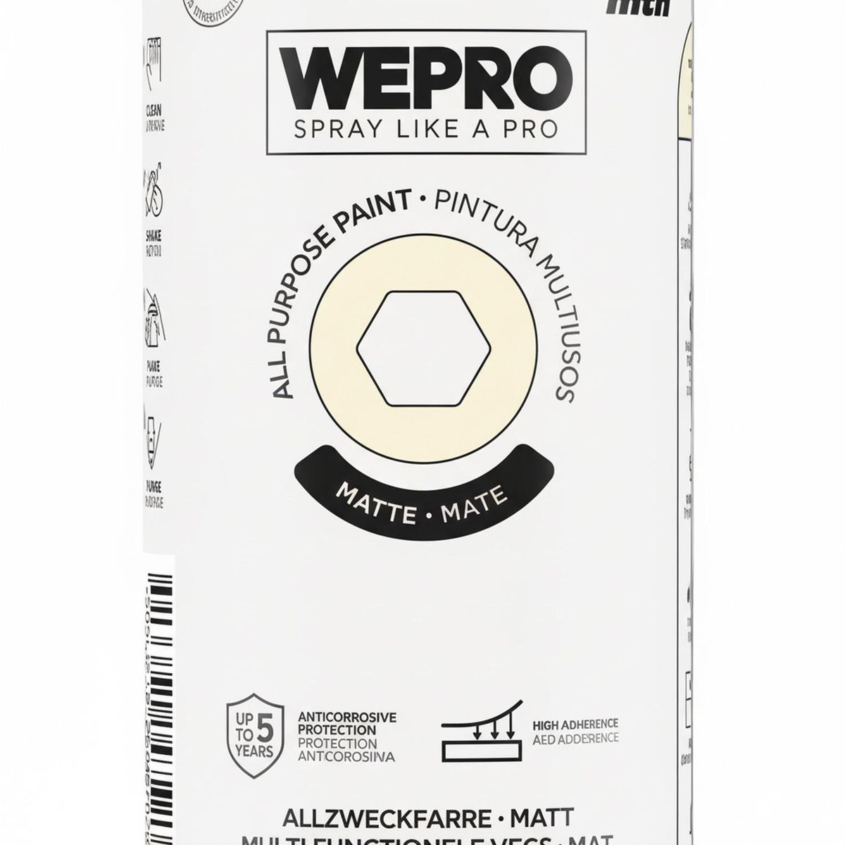 MTN - Pintura en Spray 0.4 l Mate Blanco Mozzarella