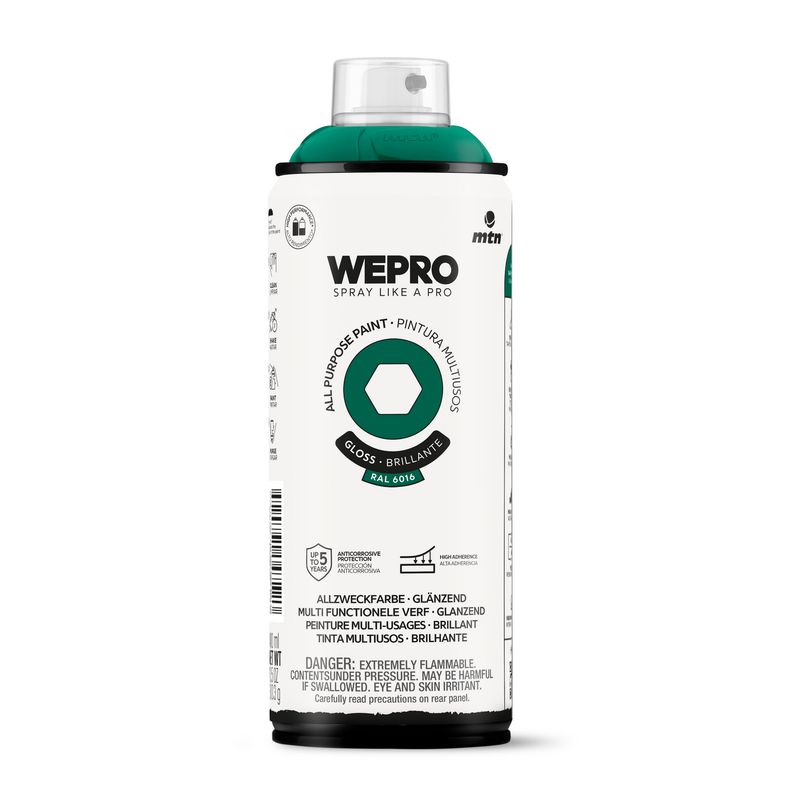 MTN - Pintura en Spray Brillante Verde 400 ml