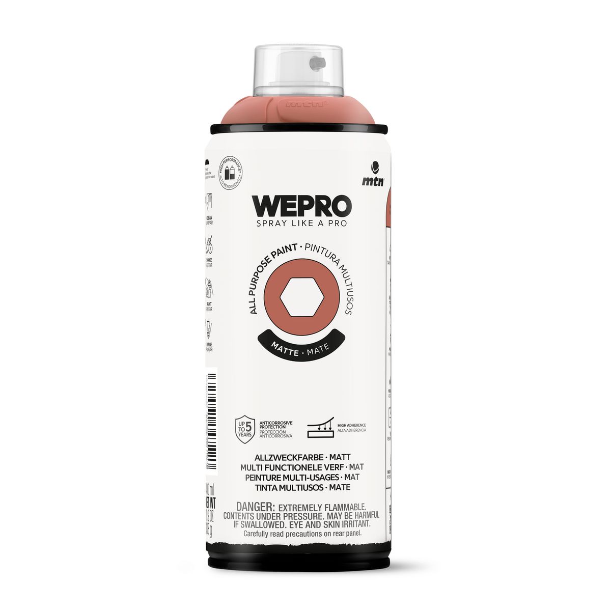 MTN - Pintura en Spray 0.4 l Mate Rojo