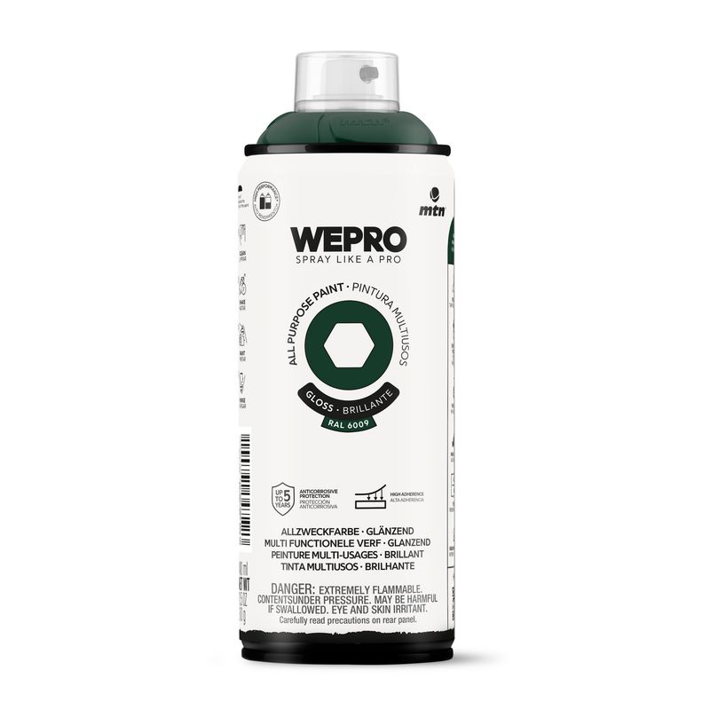 MTN - Pintura en Spray Brillante Verde 400 ml