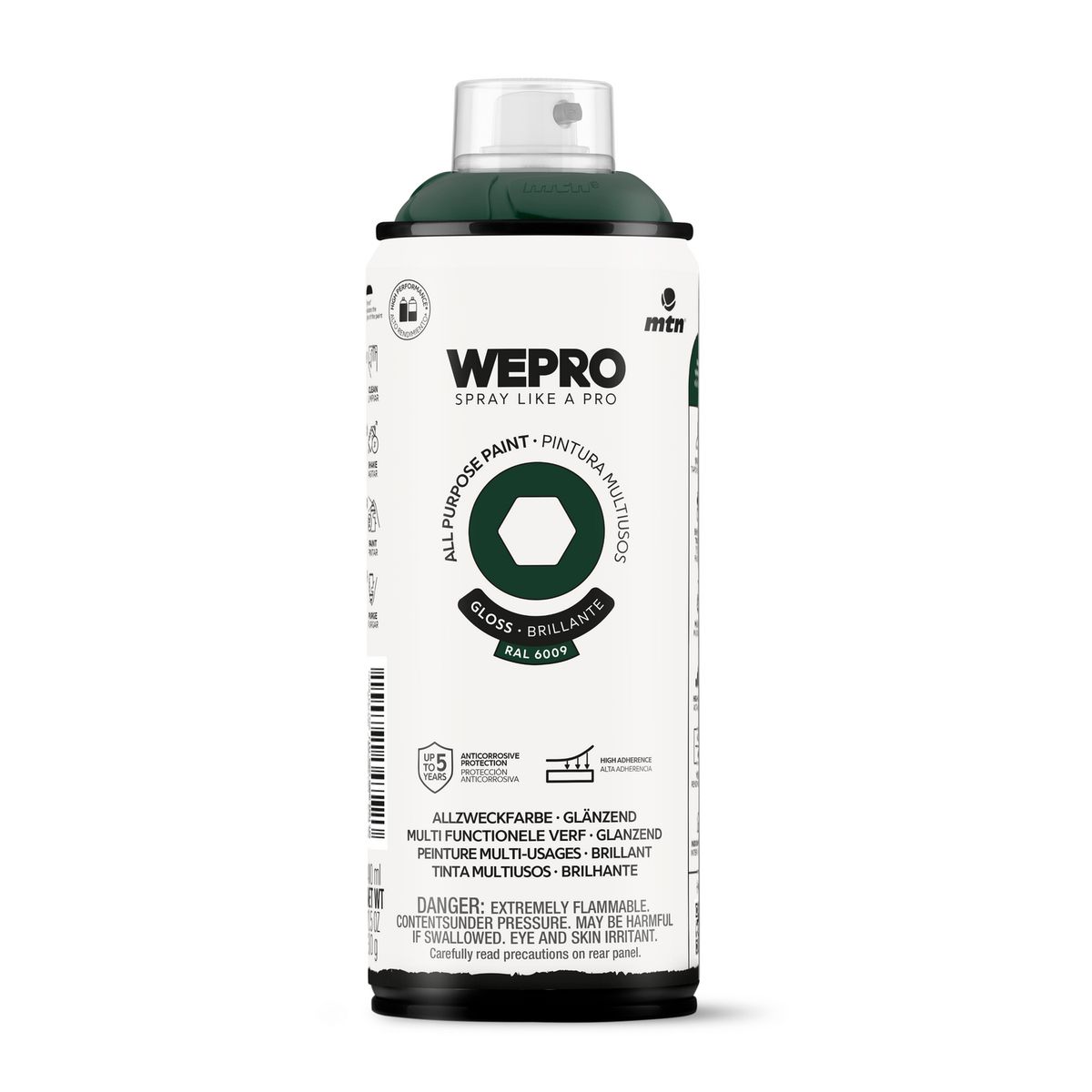 MTN - Pintura en Spray 0.4 l Brillante Verde Vikingo