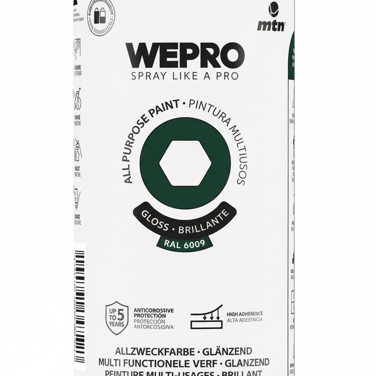 MTN - Pintura en Spray 0.4 l Brillante Verde Vikingo