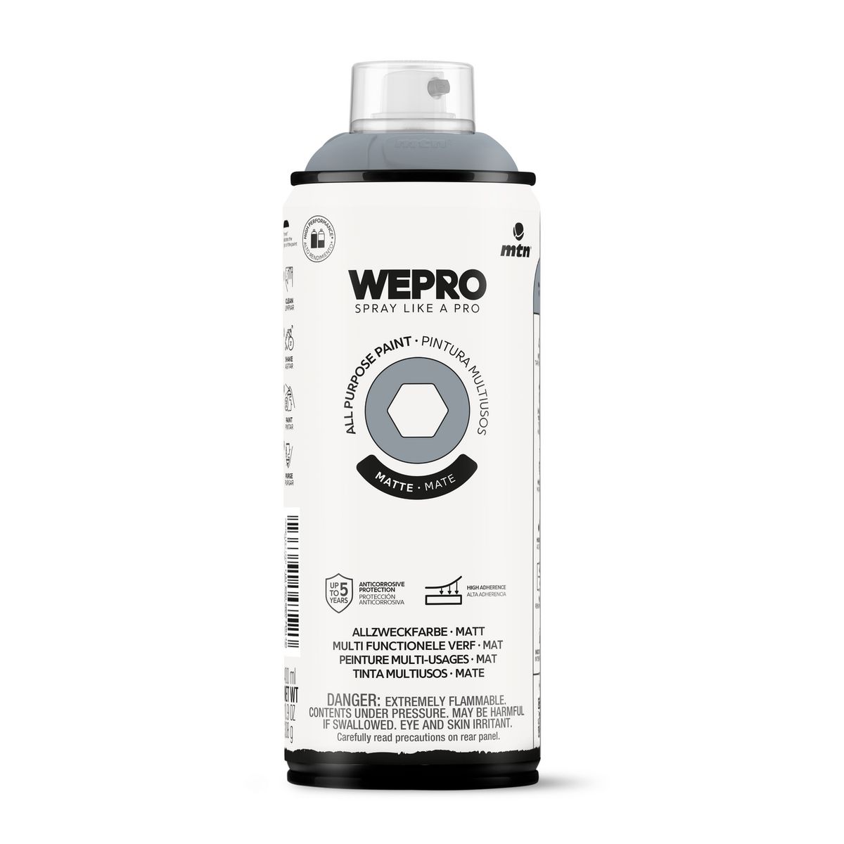MTN - Pintura en Spray 0.4 l Mate Gris