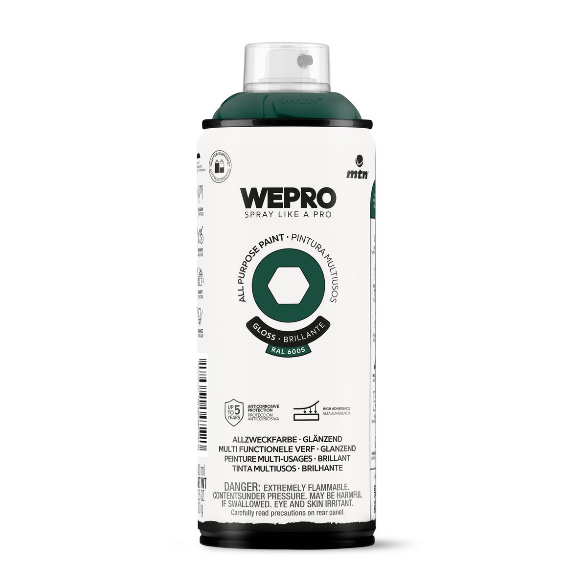 MTN - Pintura en Spray 0.4 l Brillante Verde