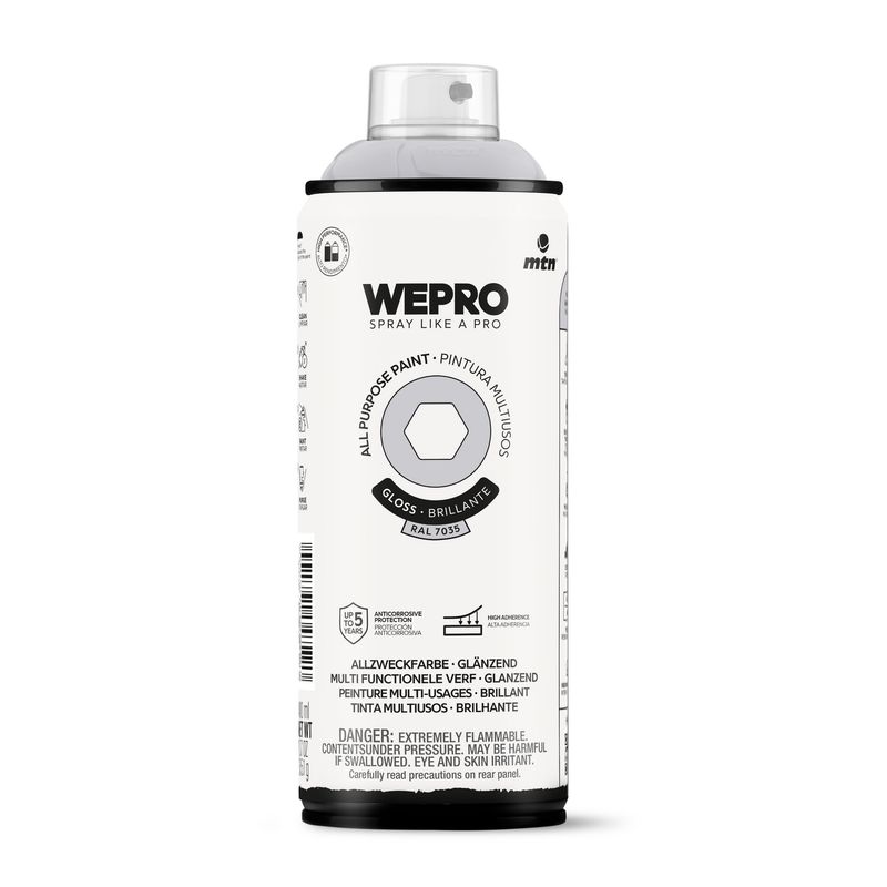 MTN - Pintura en Spray Spray 0.4 l Brillante Gris