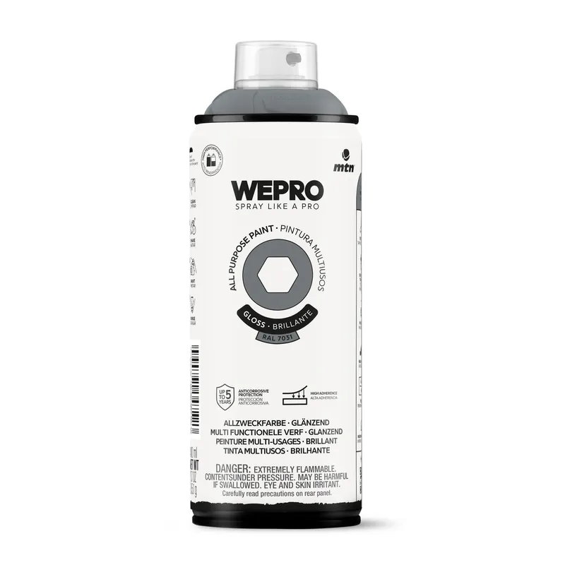 MTN - Pintura en Spray Spray 0.4 l Brillante Gris