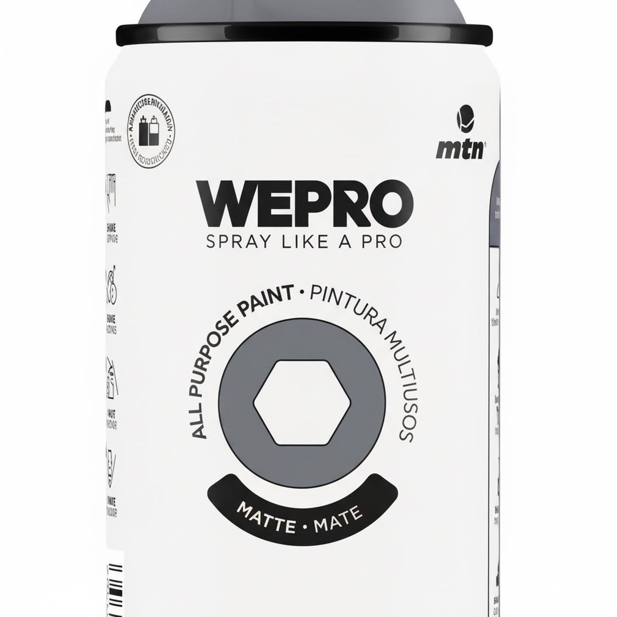 MTN - Pintura en Spray 0.4 l Mate Gris Tormenta