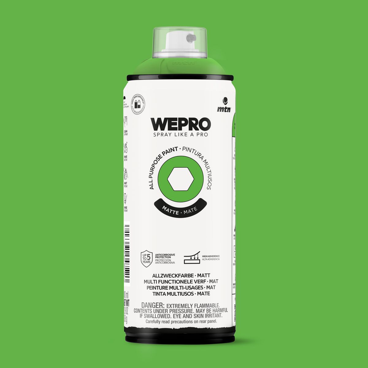 MTN - Pintura en Spray 0.4 l Mate Verde Irlanda