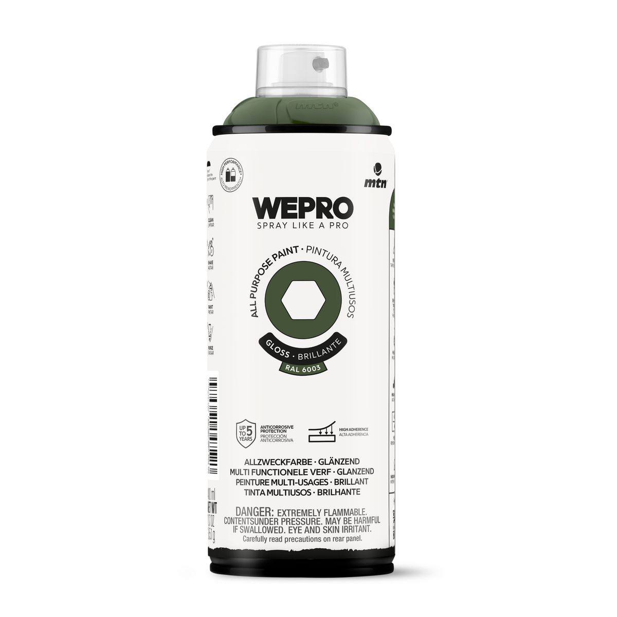 MTN - Pintura en Spray 0.4 l Brillante Verde