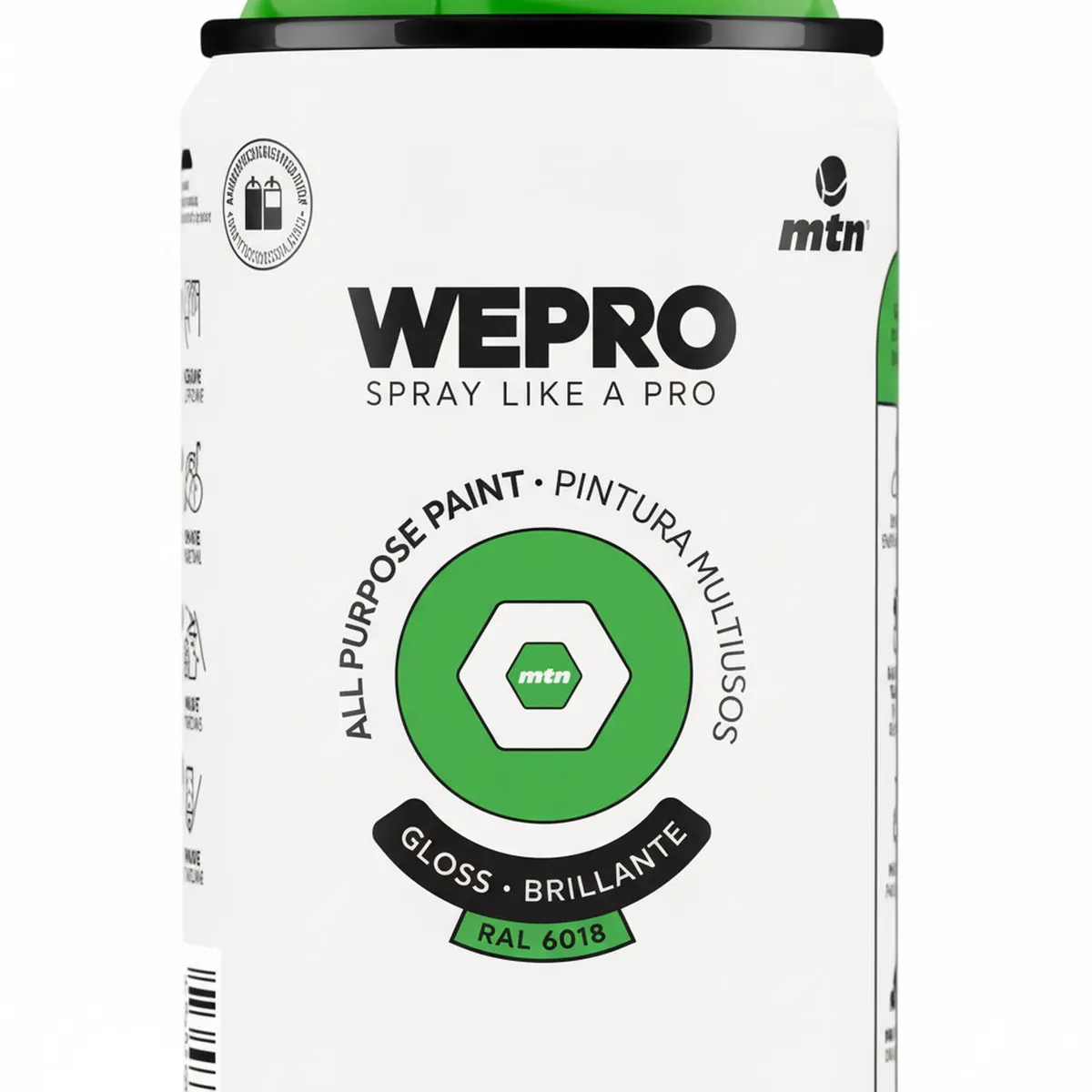 MTN - Pintura en Spray 0.4 l Brillante Verde Fiona