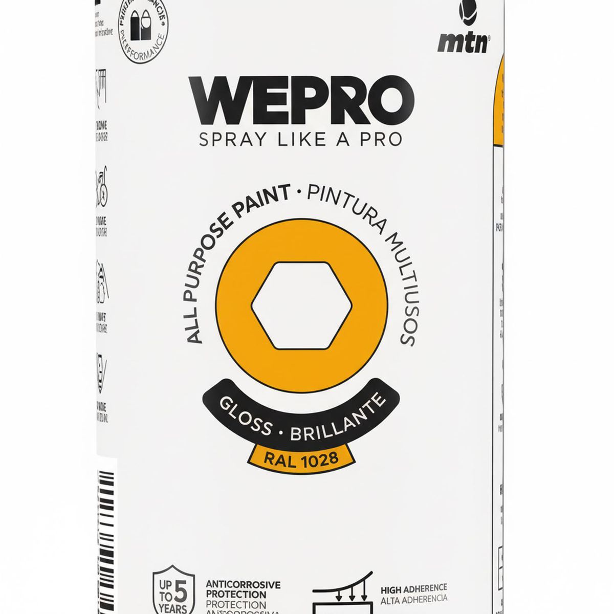 MTN - Pintura en Spray 0.4 l Brillante Amarillo California