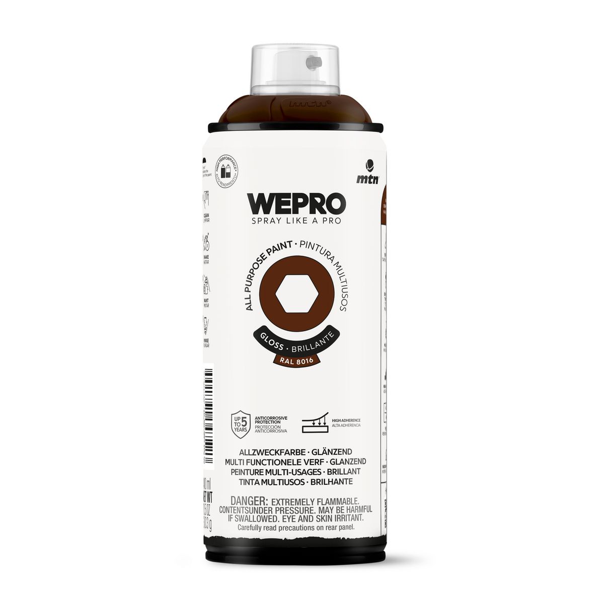 MTN - Pintura en Spray 0.4 l Brillante Marron