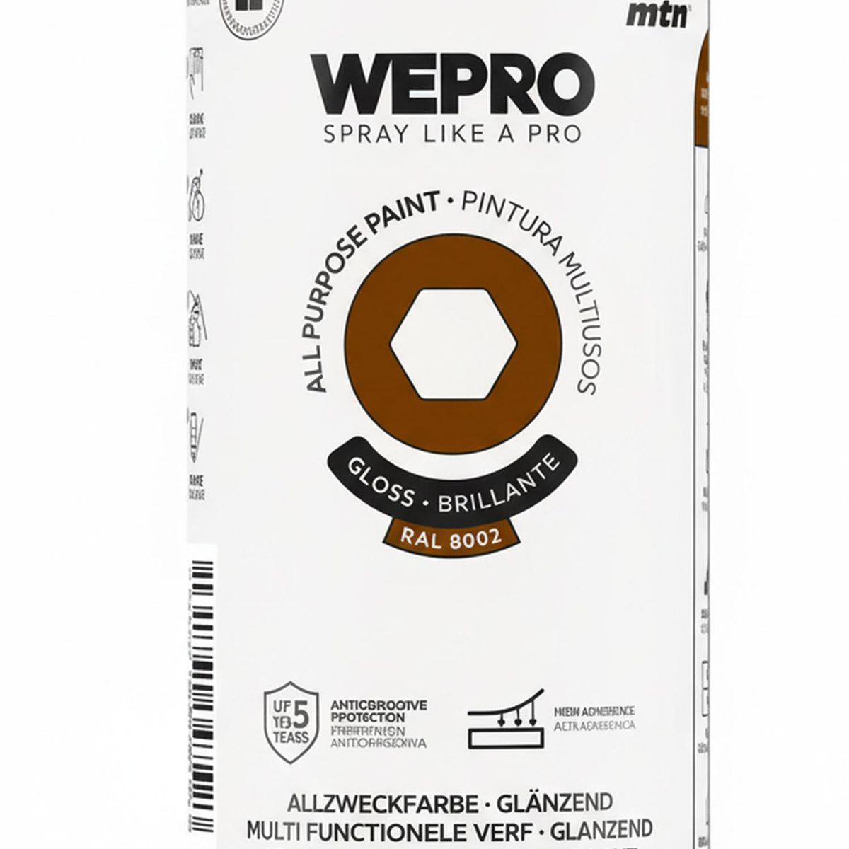 MTN - Pintura en Spray 0.4 l Brillante Marron Whiskey