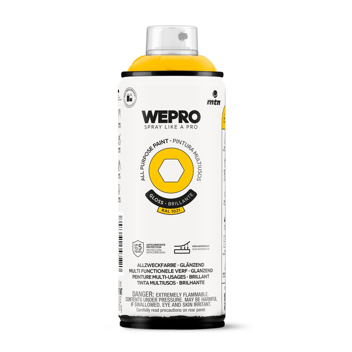 MTN - Pintura en Spray 0.4 l Brillante Amarillo