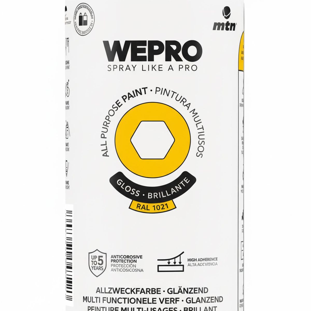 MTN - Pintura en Spray 0.4 l Brillante Amarillo Samba