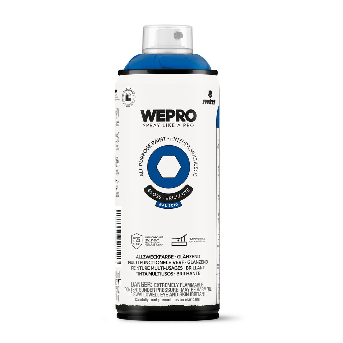 MTN - Pintura en Spray 0.4 l Brillante Azul Klein