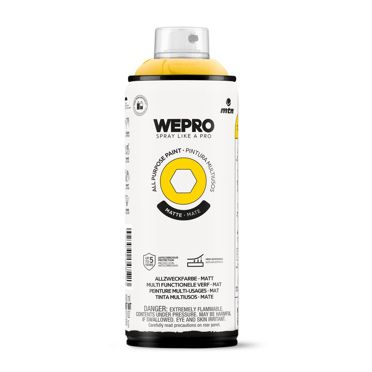 MTN - Pintura en Spray 0.4 l Mate Amarillo Bart
