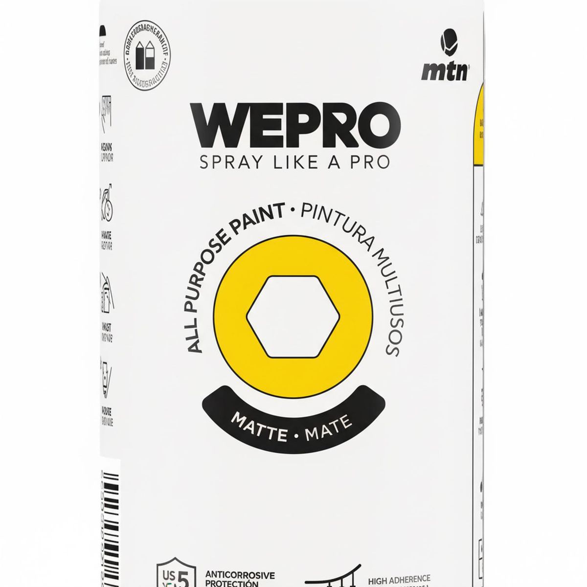 MTN - Pintura en Spray 0.4 l Mate Amarillo Bart