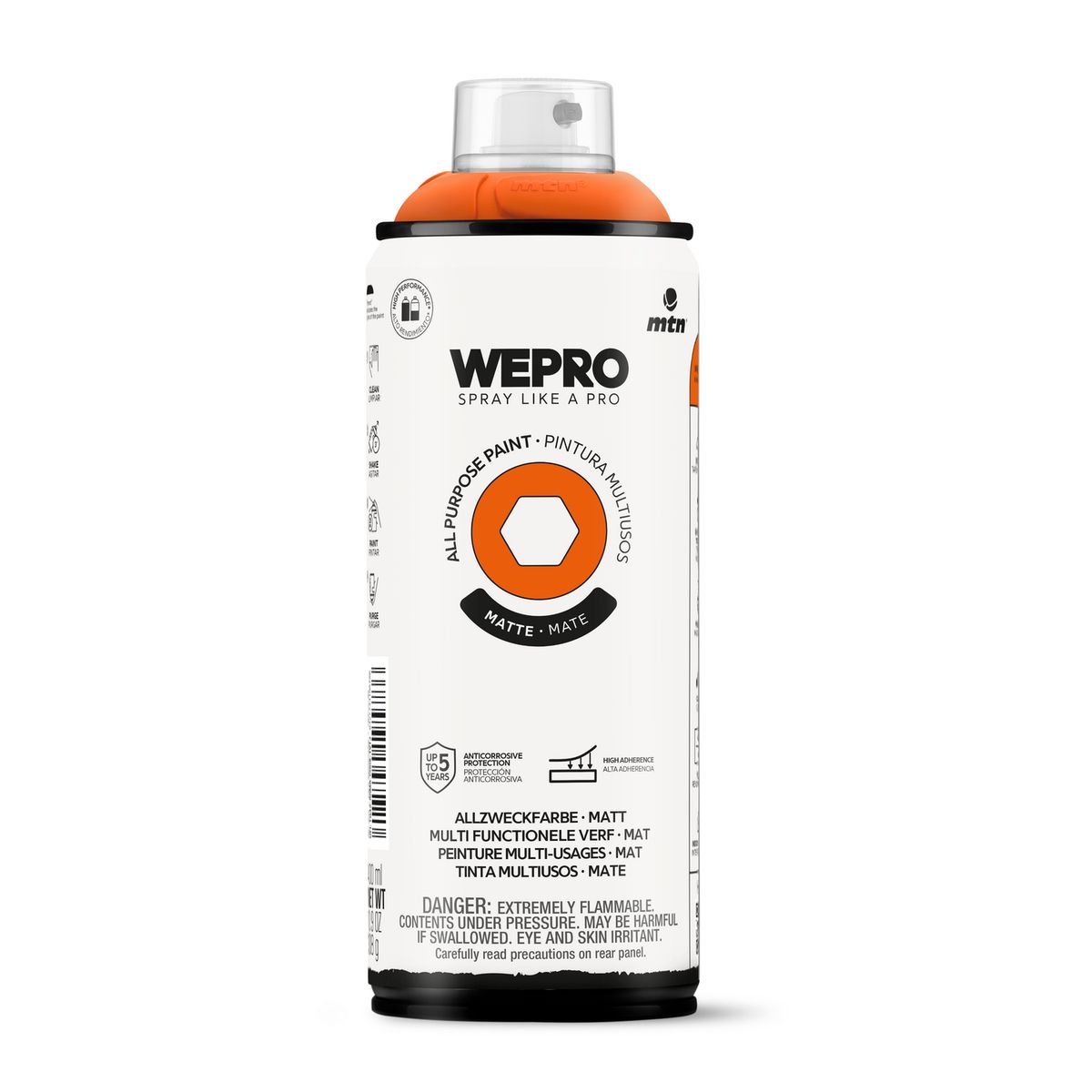 MTN - Pintura en Spray 0.4 l Mate Naranja