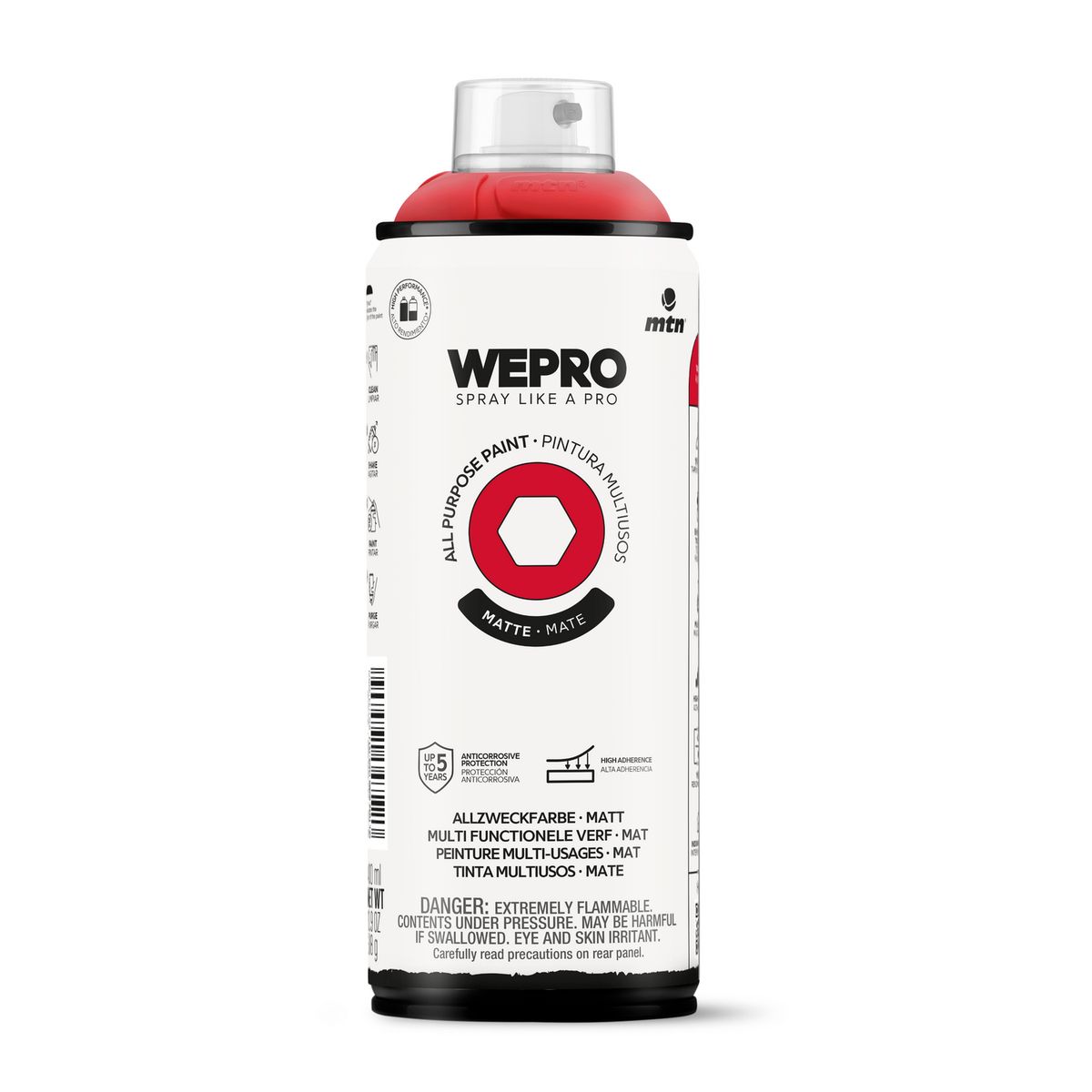 MTN - Pintura en Spray 0.4 l Mate Rojo