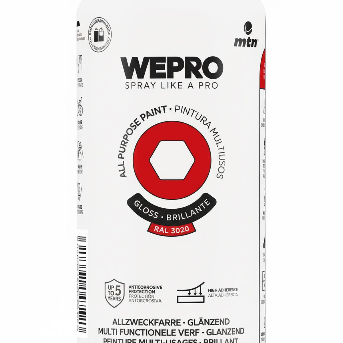 MTN - Pintura en Spray 0.4 l Brillante Rojo Scarlet