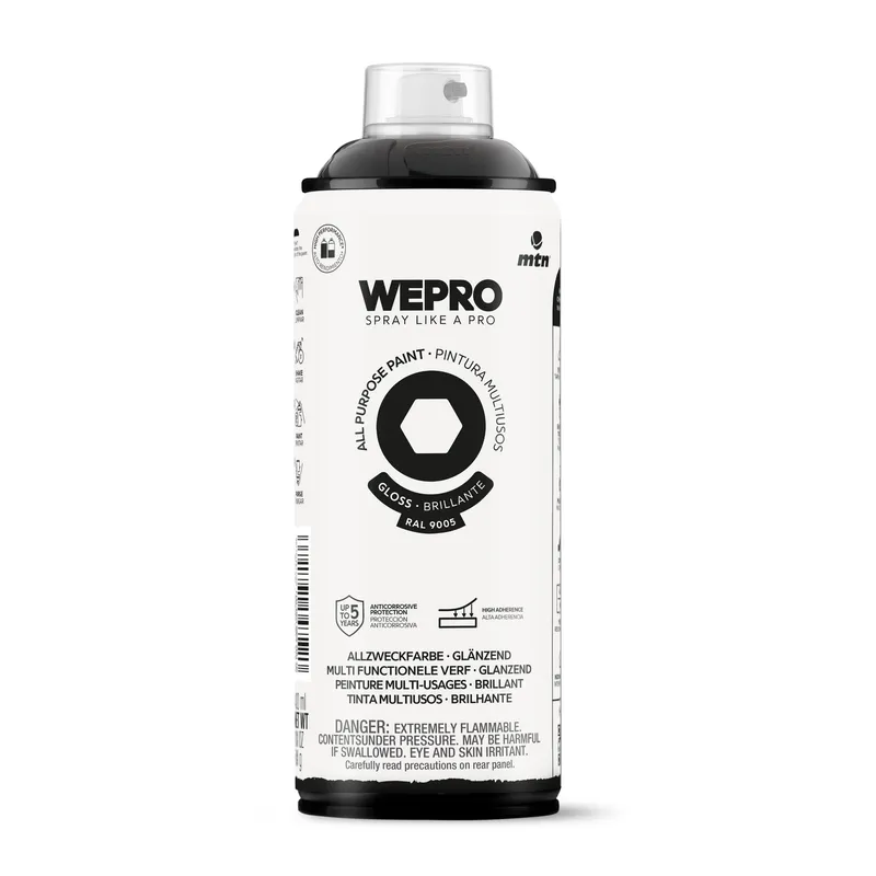 MTN - Pintura en Spray Spray 0.4 l Brillante Negro