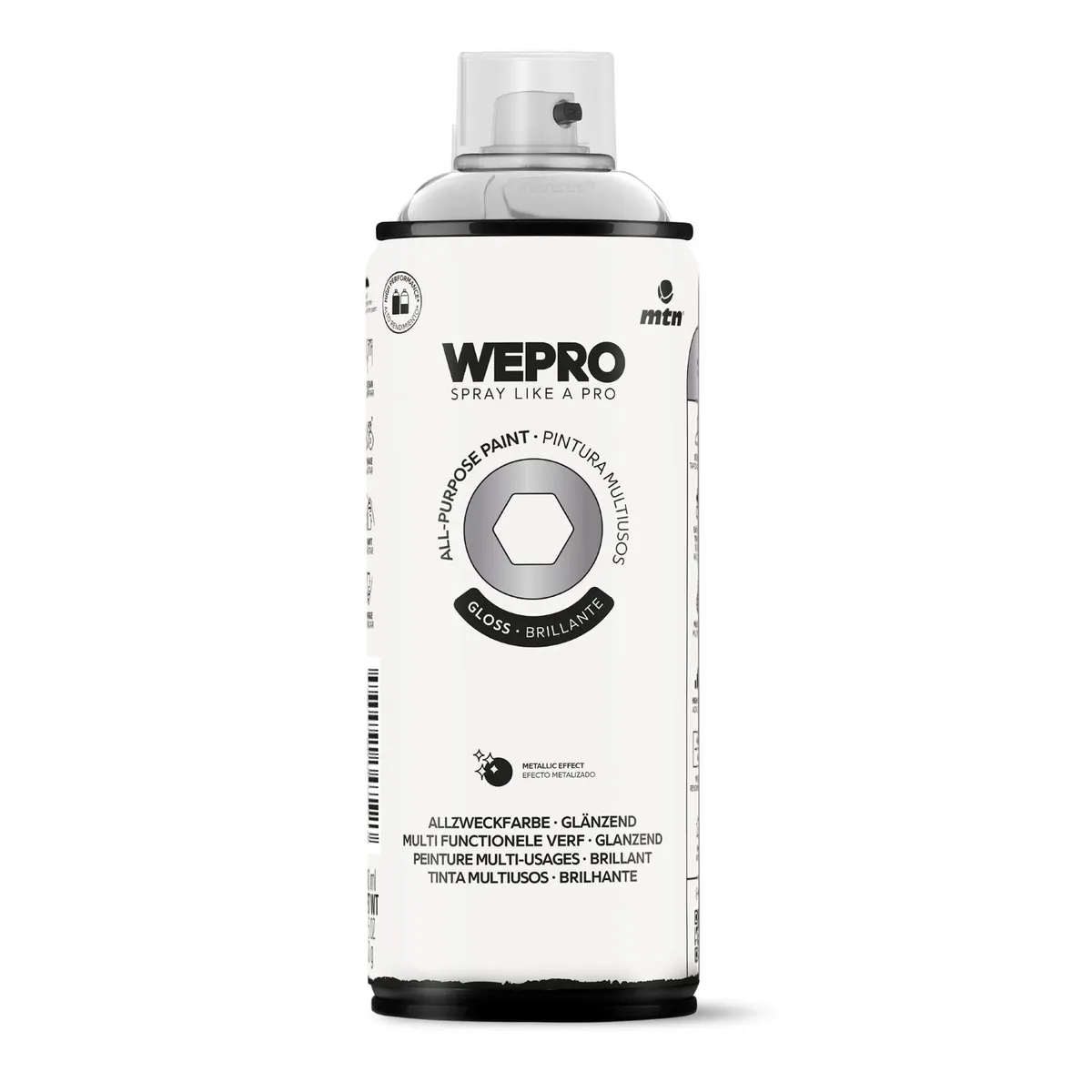 MTN - Pintura en Spray 0.4 l Brillante Plata