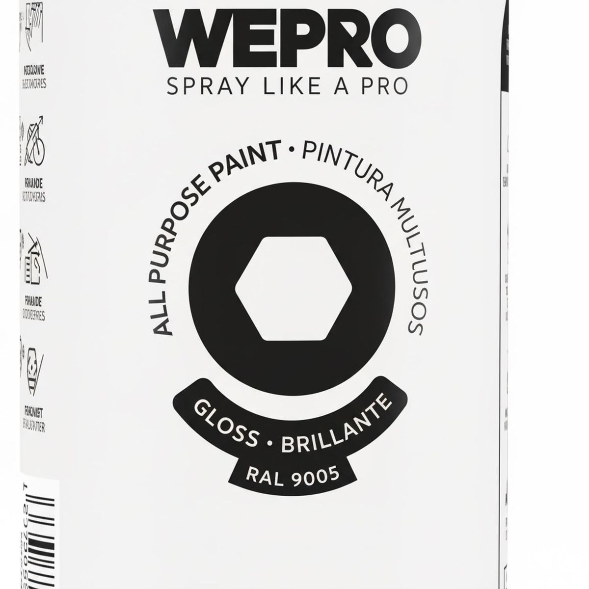 MTN - Pintura en Spray 0.4 l Mate Negro Cosmos