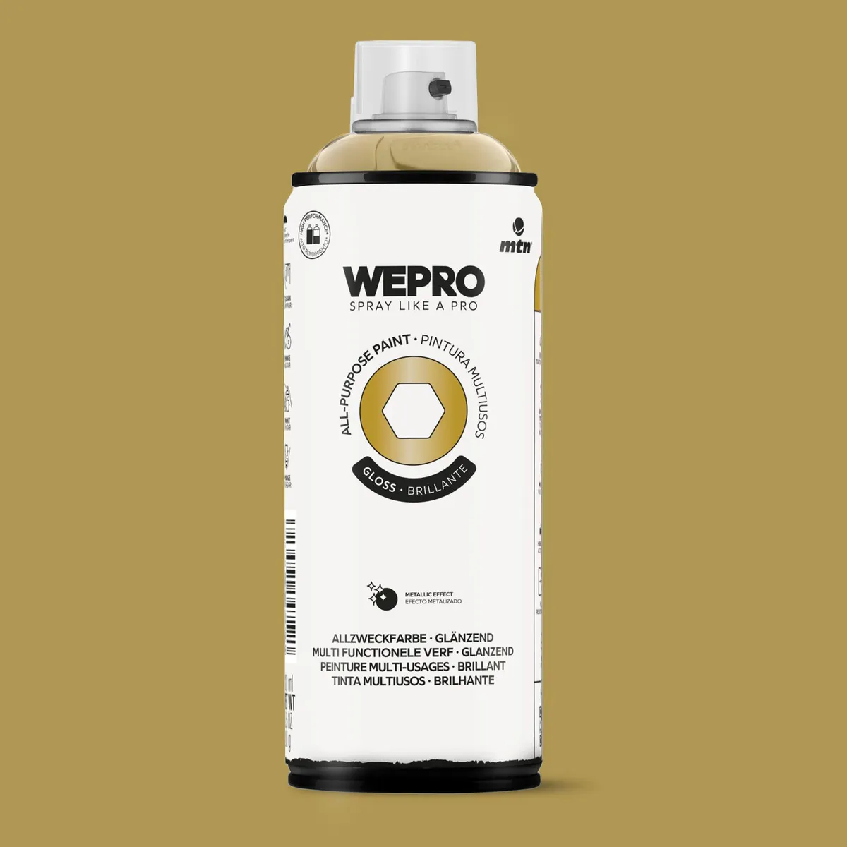MTN - Pintura en Spray 0.4 l Brillante Oro