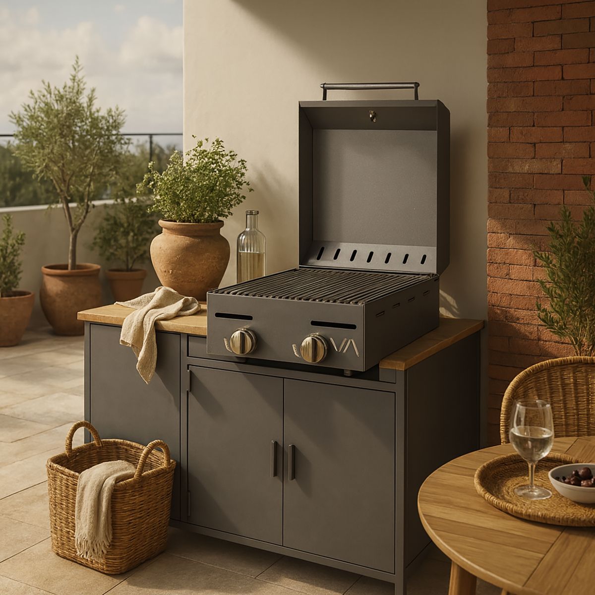 VARVACOA - Parrilla a gas Varvacoa 2 Quemadores 