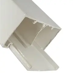 HALUX - Canaleta 100x50 mm 2 metros blanca libre de halogenos