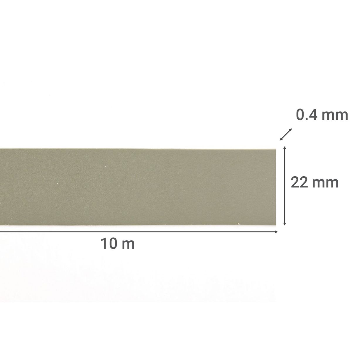 DVP - Tapacanto PVC Encolado 22x0,4mm 10m Enebro