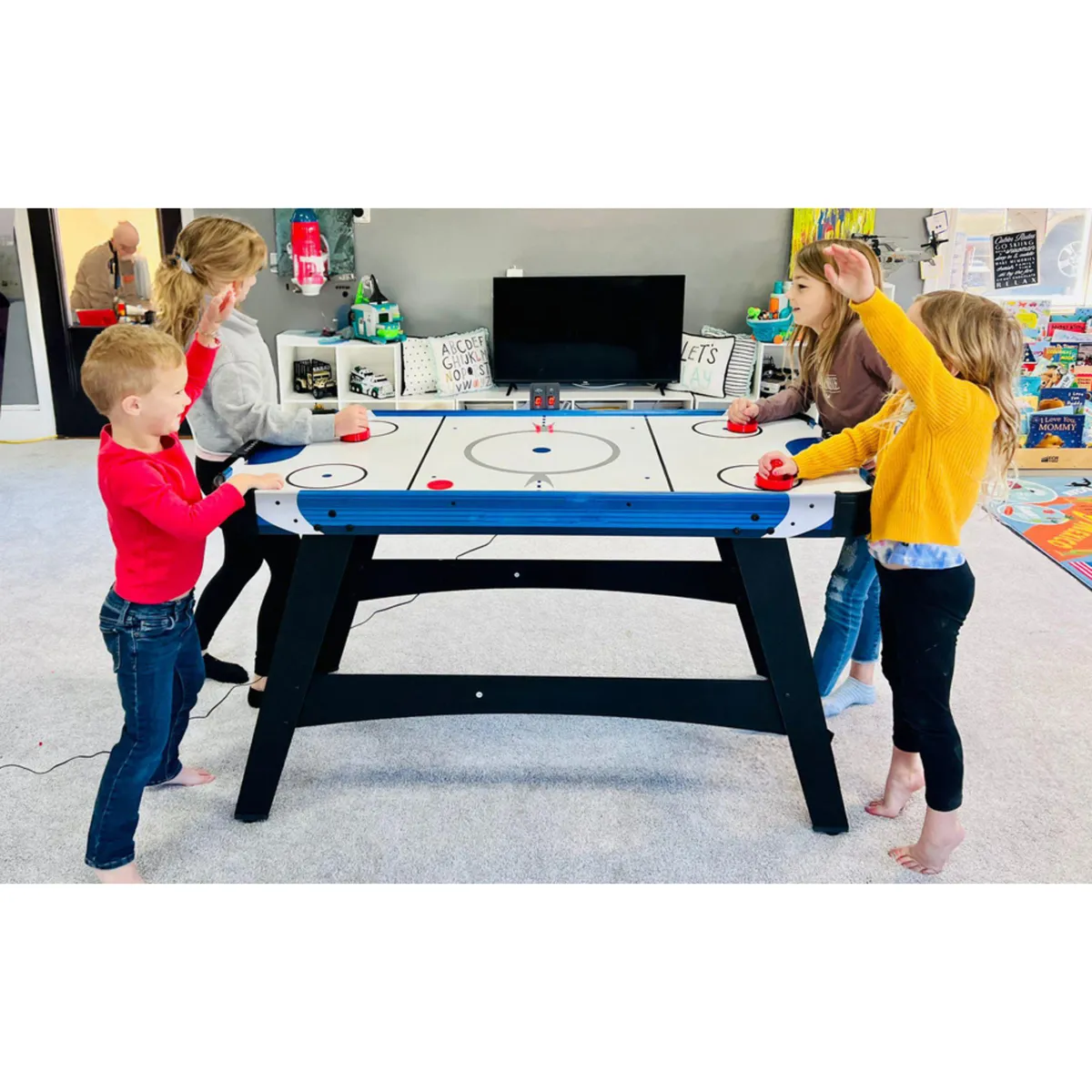 KIDSCOOL - Mesa de Air Hockey 68x81x137 cm