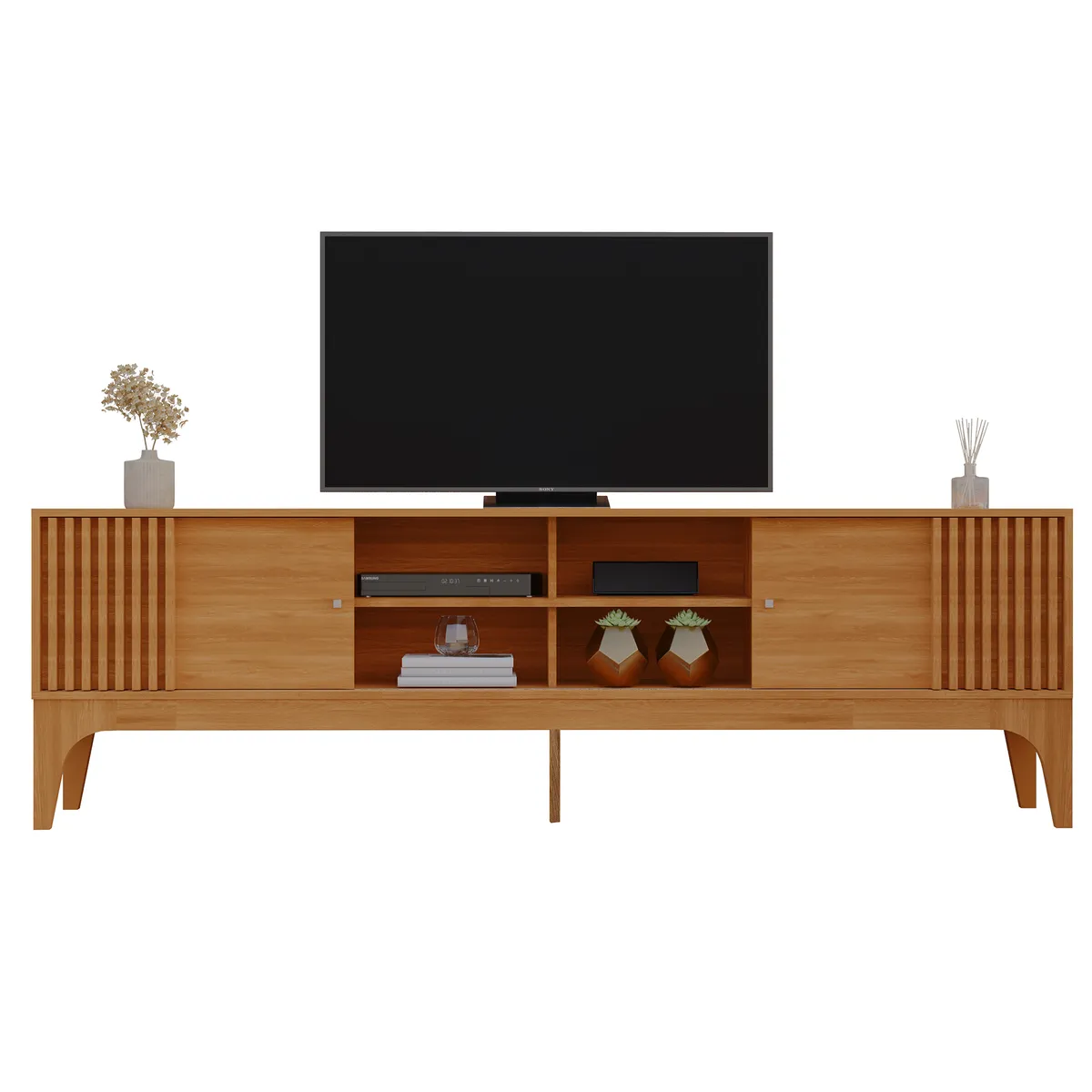 EXIT - Rack TV 100 " Florencia Canela 200x63.7x36.5 cm