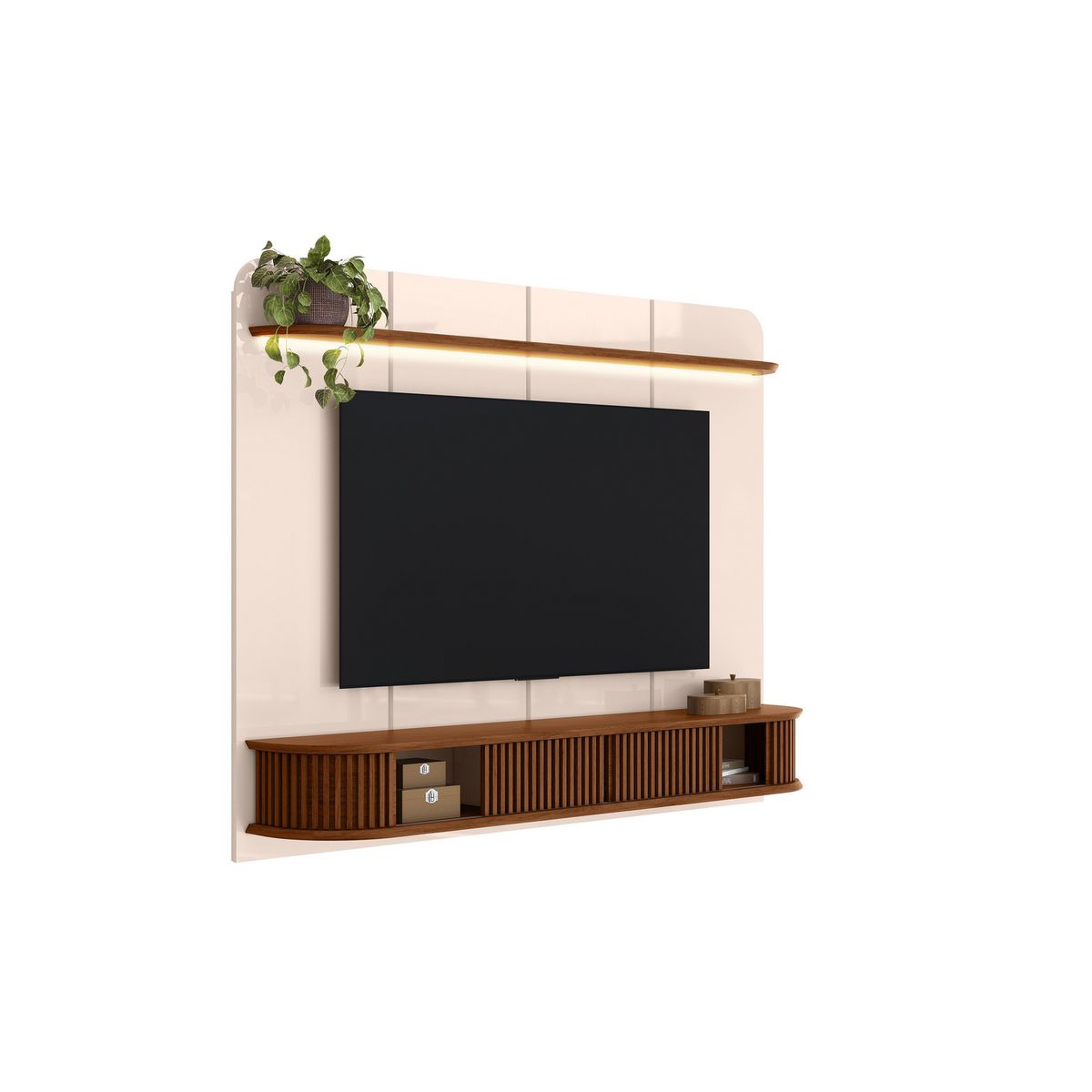 ALTAVISION - Panel TV 75 " Capri OFF white Freijo 215x169.5x38 cm