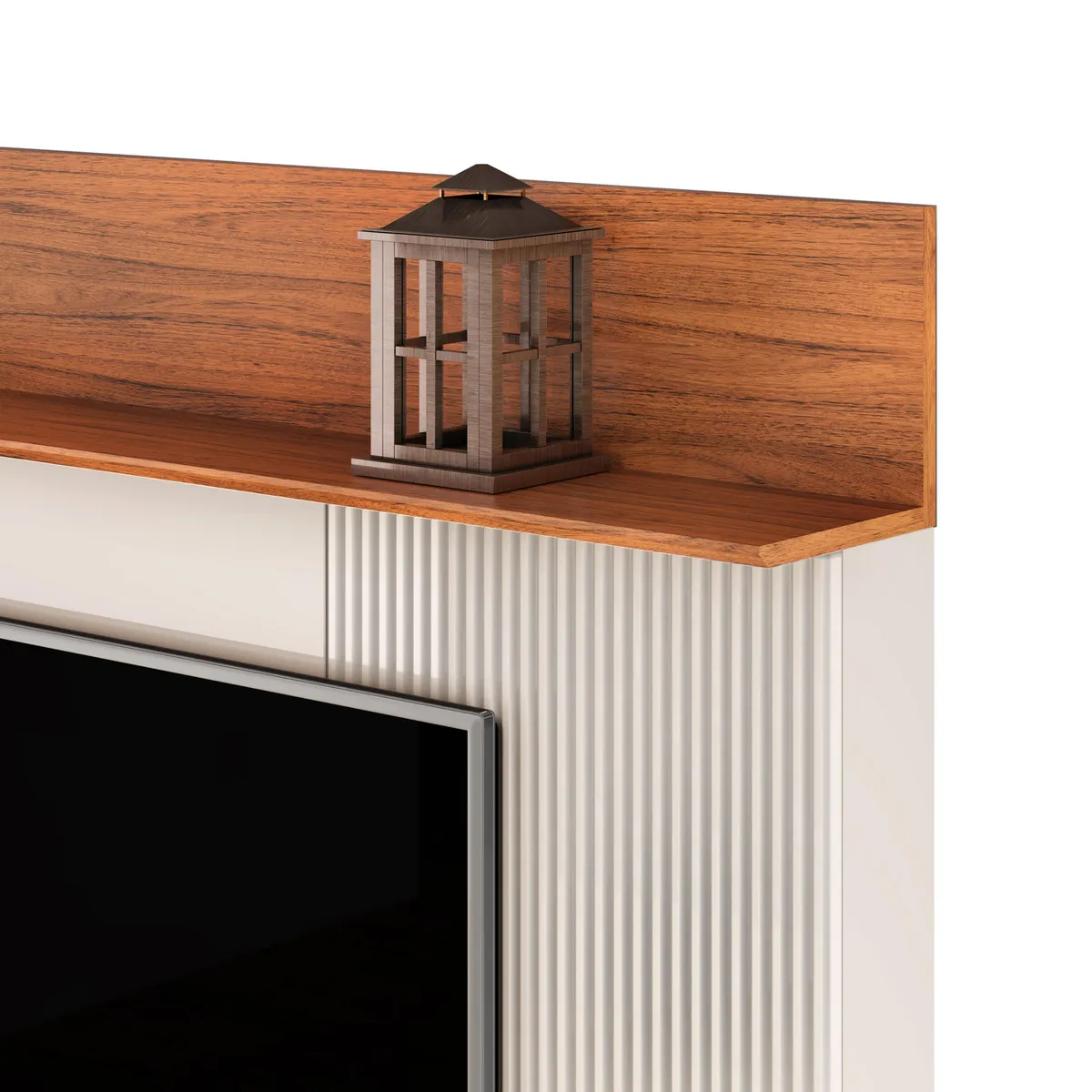 ALTAVISION - Home TV 70 " Henry OFF white freijo 182x185x35.5 cm