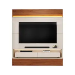 ALTAVISION - Panel TV 70 " Taylor OFF white freijo 180x207x32.5 cm