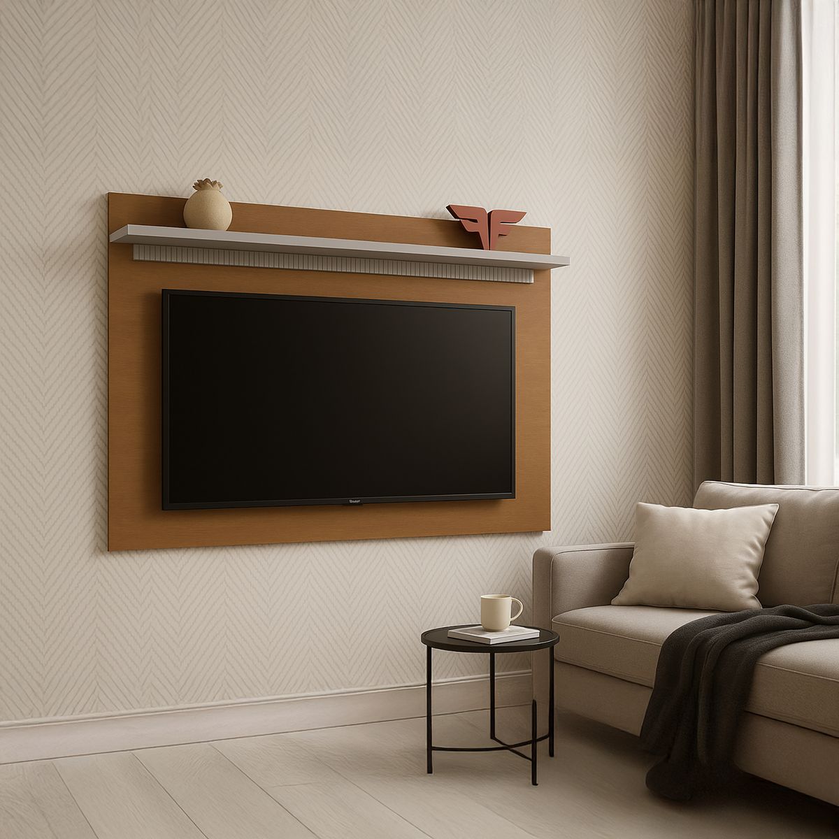 EXIT - Panel TV 55 " Lotus Gris 150x108x17.2 cm
