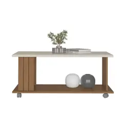 EXIT - Mesa de centro Mila Canela-beige 50x100x43.5 cm