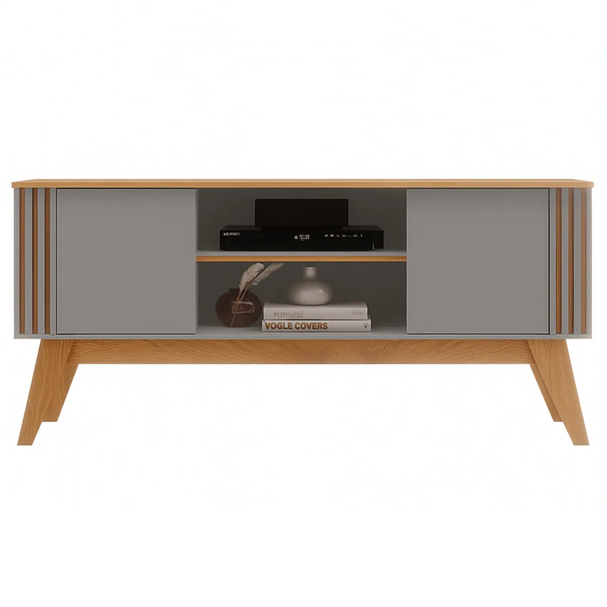 EXIT - Rack TV 65 " Vitta Gris/Canela 150x68.5x38.3 cm