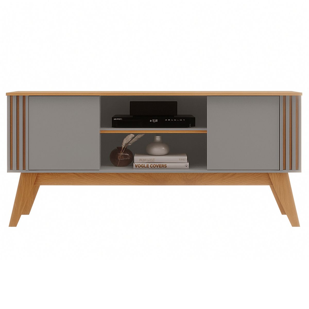 EXIT - Rack TV 65 " Vitta Gris/Canela 150x68.5x38.3 cm