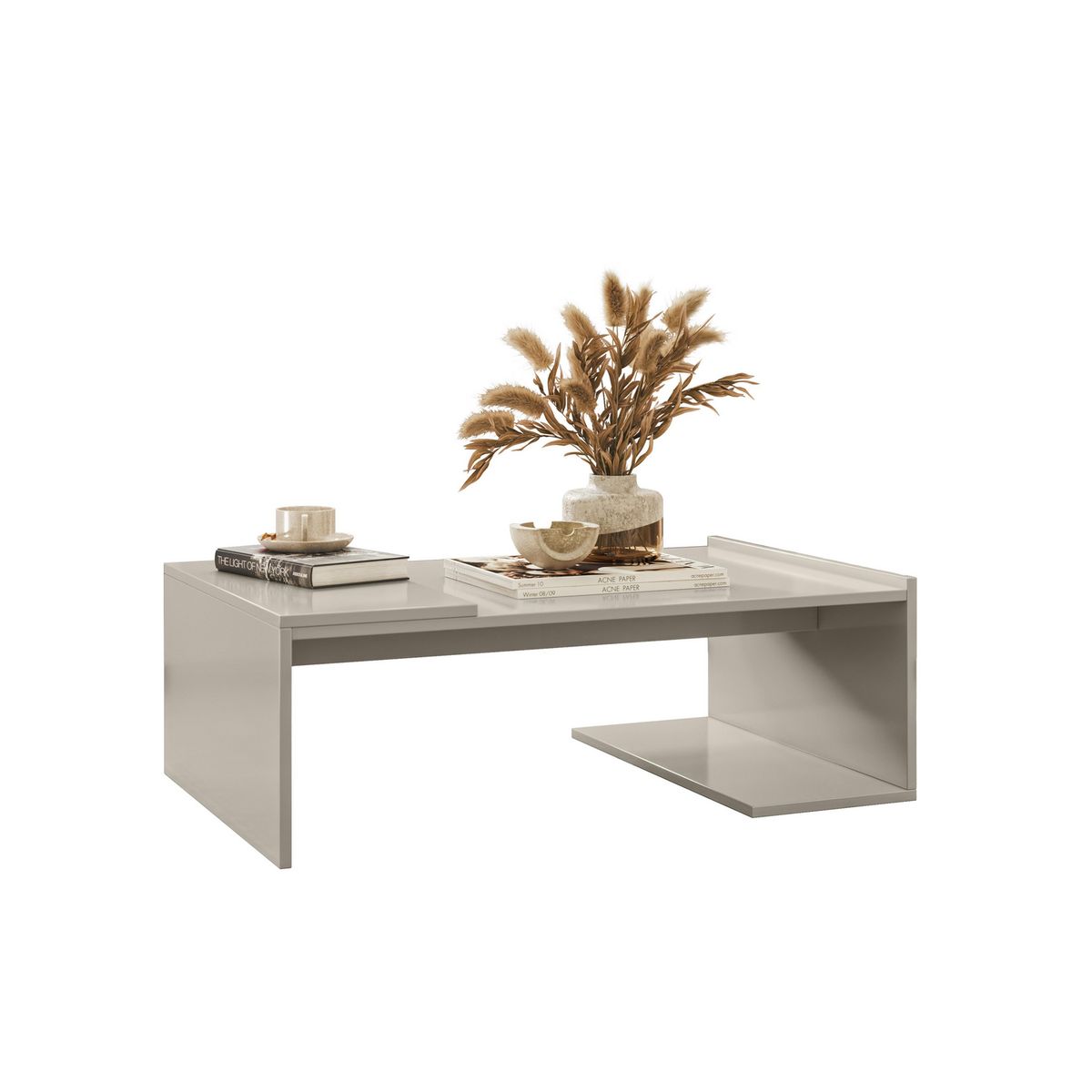 EXIT - Mesa de centro Plus Beige 54x88x30 cm