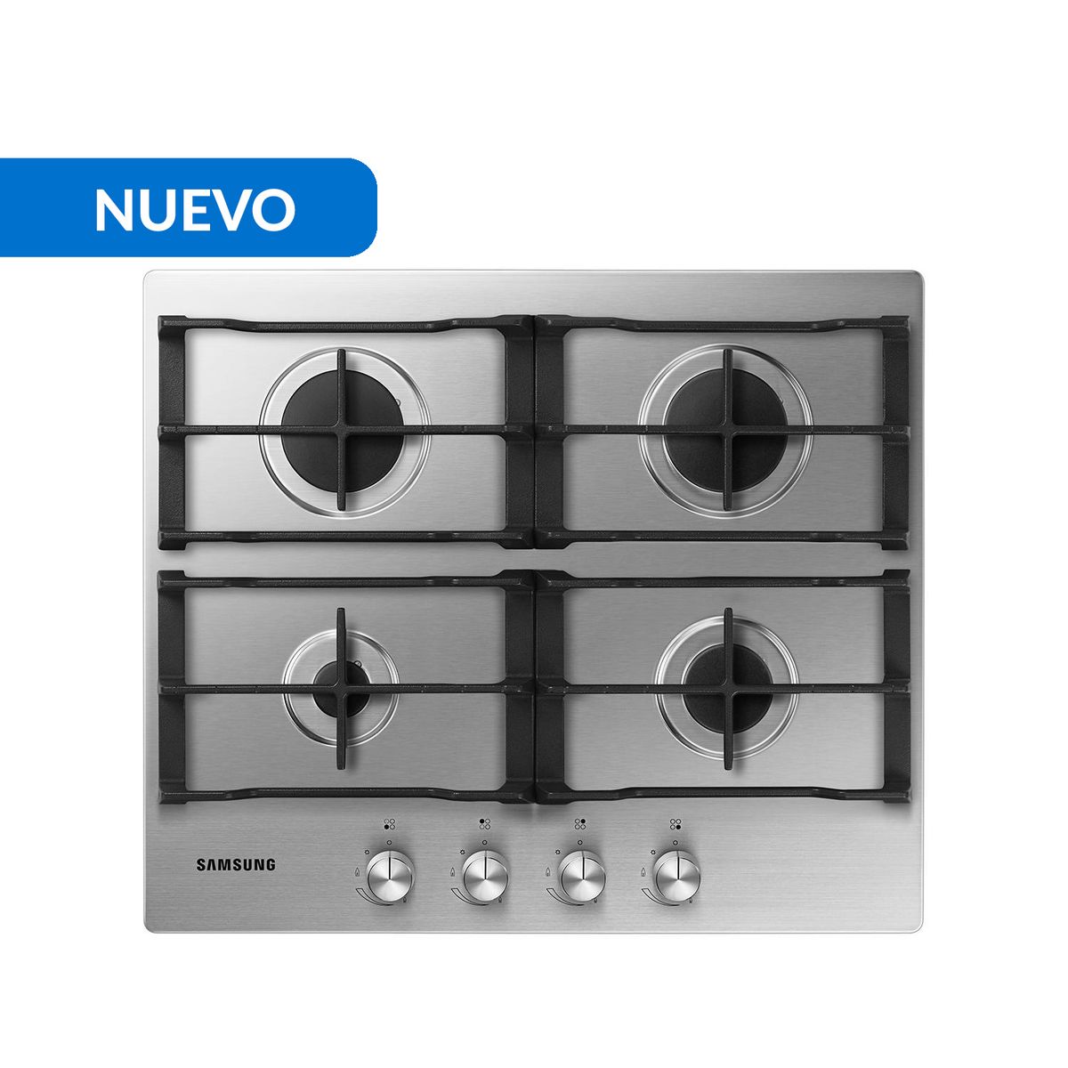 SAMSUNG - Encimera Gas 4 Platos Gris NA64D3010AS/ZS