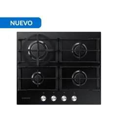 SAMSUNG - Encimera Gas 4 Platos Negra NA64D3010AK/ZS