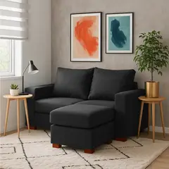 DKORA - Sofá Seccional 2 Cuerpos Lima 140x68x76 cm