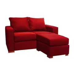 DKORA - Sofá seccional 2 cuerpos Lima 140x68x76 cm Berry