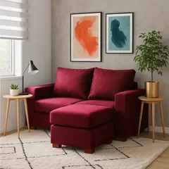 DKORA - Sofá Seccional 2 Cuerpos Lima 140x68x76 cm