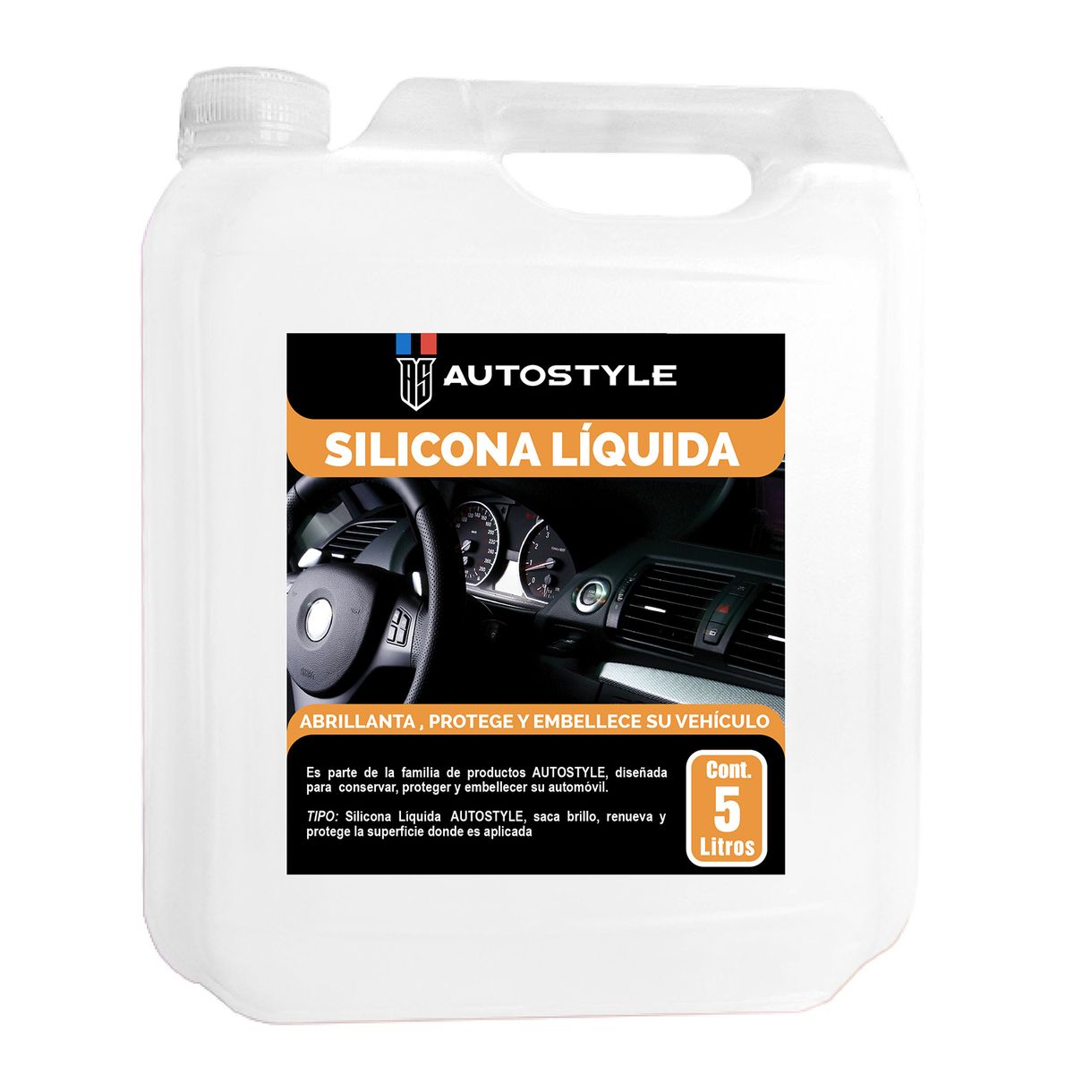 AUTOSTYLE - Silicona Líquida para Automóvil 5 Litros