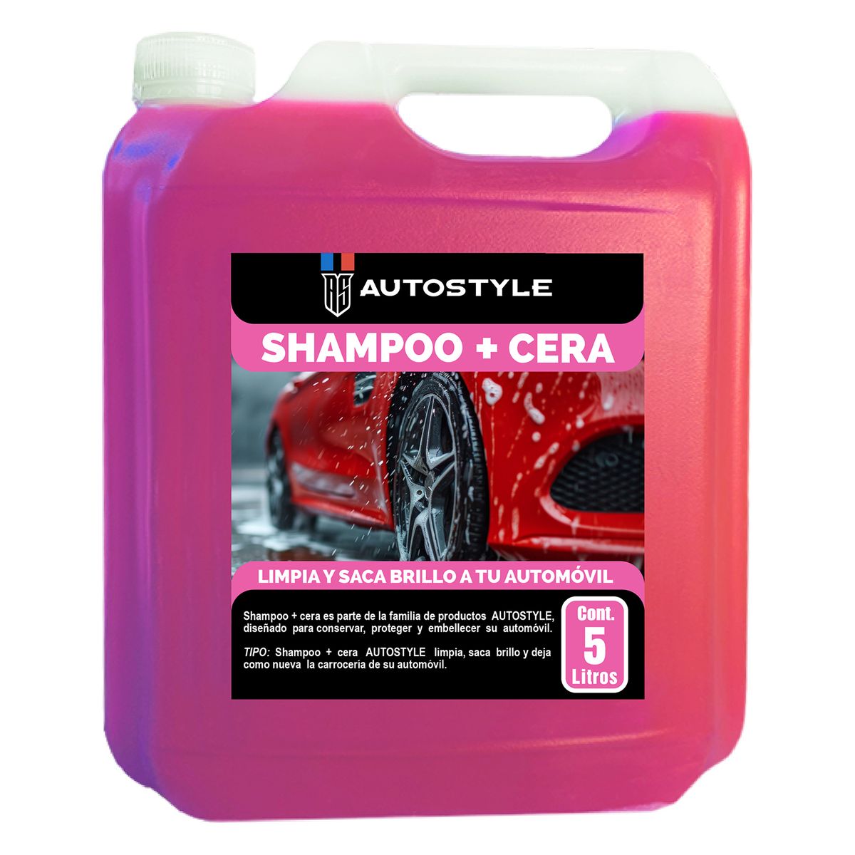 AUTOSTYLE - Shampoo + cera Automóvil 5 litros